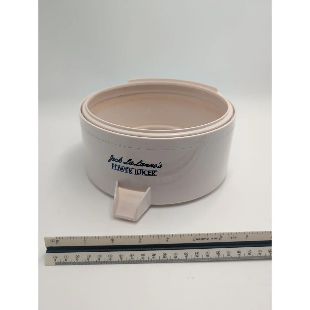 Jack LaLanne Power Juicer Replacement Bowl Receptacle with Spout CL-003AP White